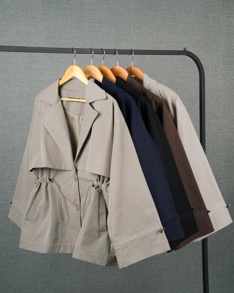 ترنچ کت کتان ستیلا کد 25036