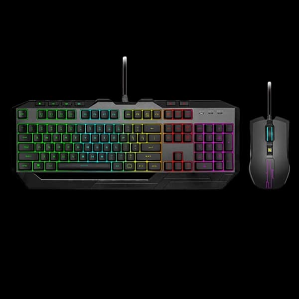 کیبورد و ماوس گیمینگ کولر مستر مدل DEVASTATOR 3 RGB