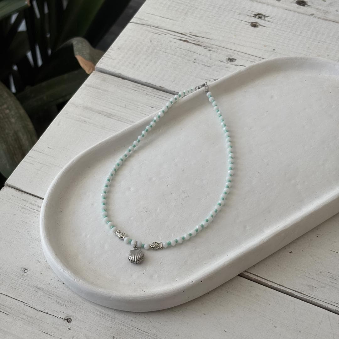 گردنبند مهره و صدف کد N286