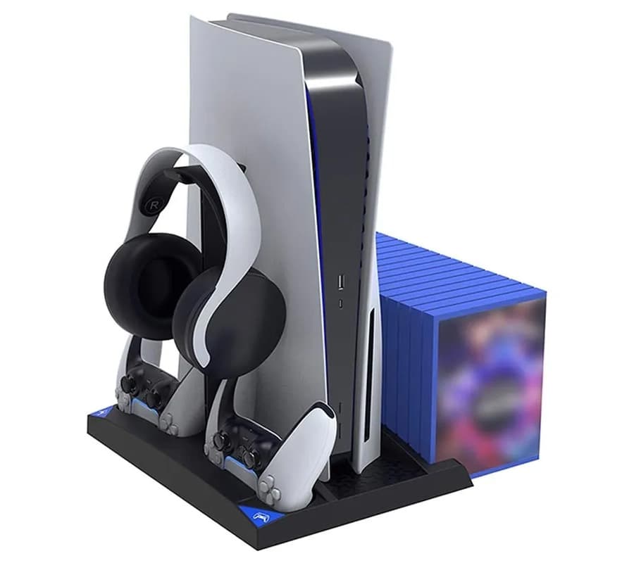 پایه شارژ فن خنک کننده چند منظوره پایه عمودی ipega 6 n 1 برای PS5