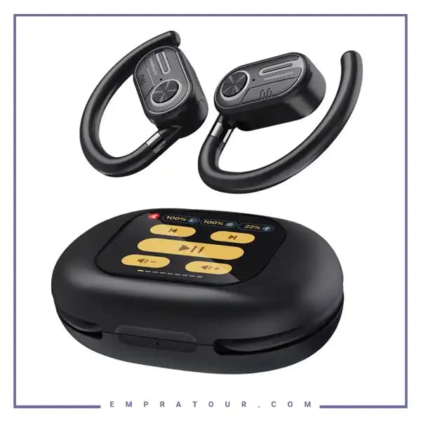 هندزفری بلوتوث القایی پاورولوژی Powerology ENC TWS Air Conduction Earbuds PWLAU008