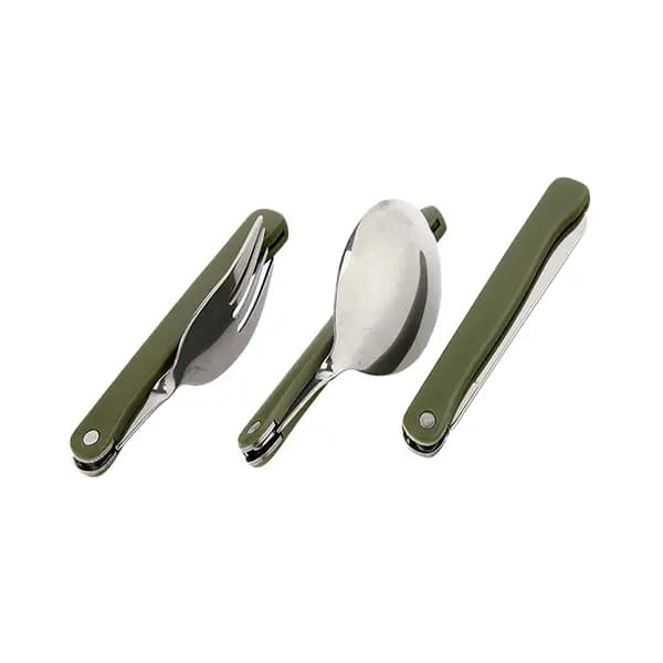 قاشق چنگال سبز کمپینگ