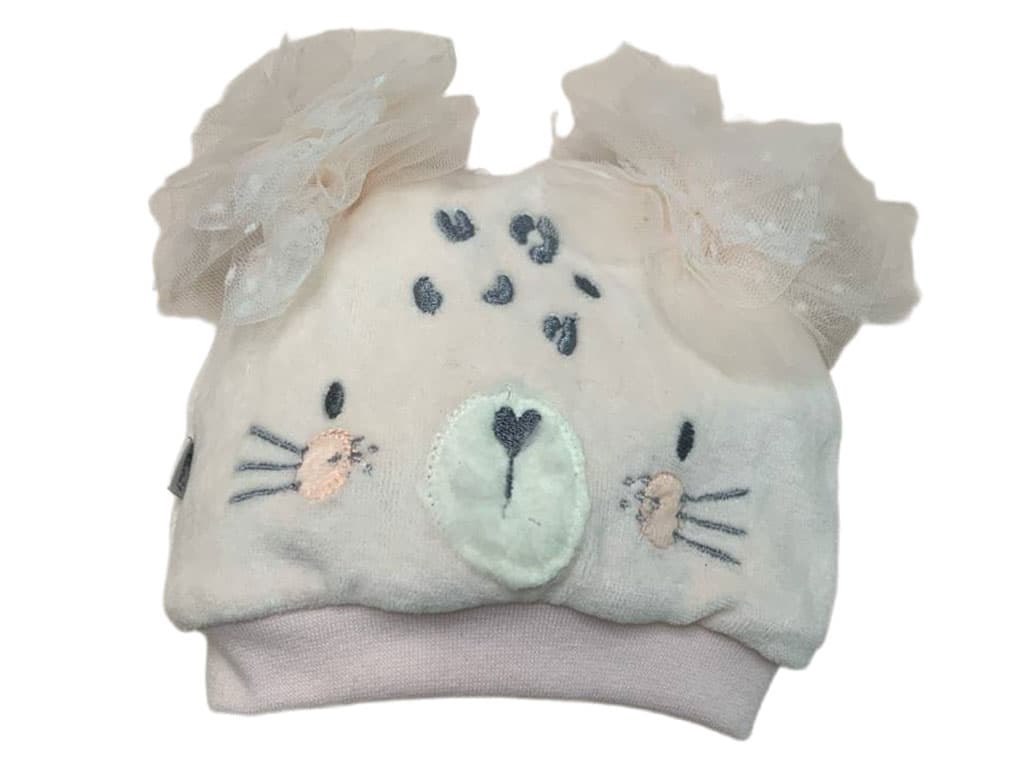 کلاه نوزادی دخترانه طرح elin پاپو papo