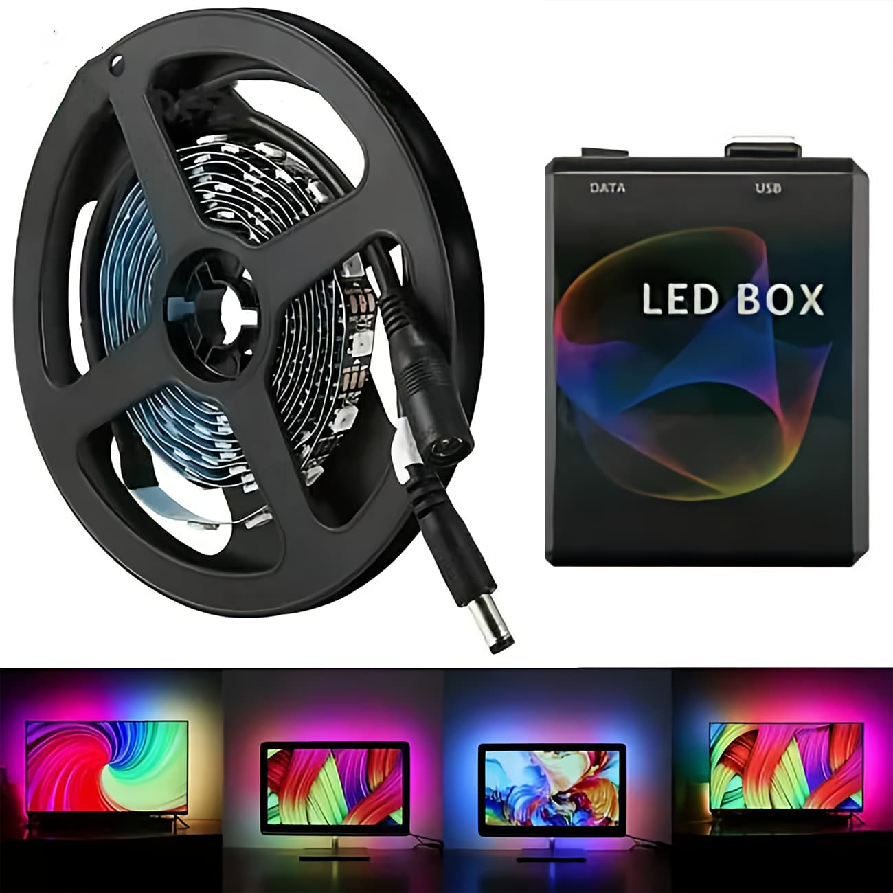 سینک باکس نورپردازی هوشمند تلویزیون 3 متری