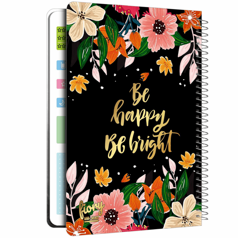 دفتر برنامه ریزی مستر راد طرح گلهای رنگارنگ مدل پلنر روزانه کد fiory 1791