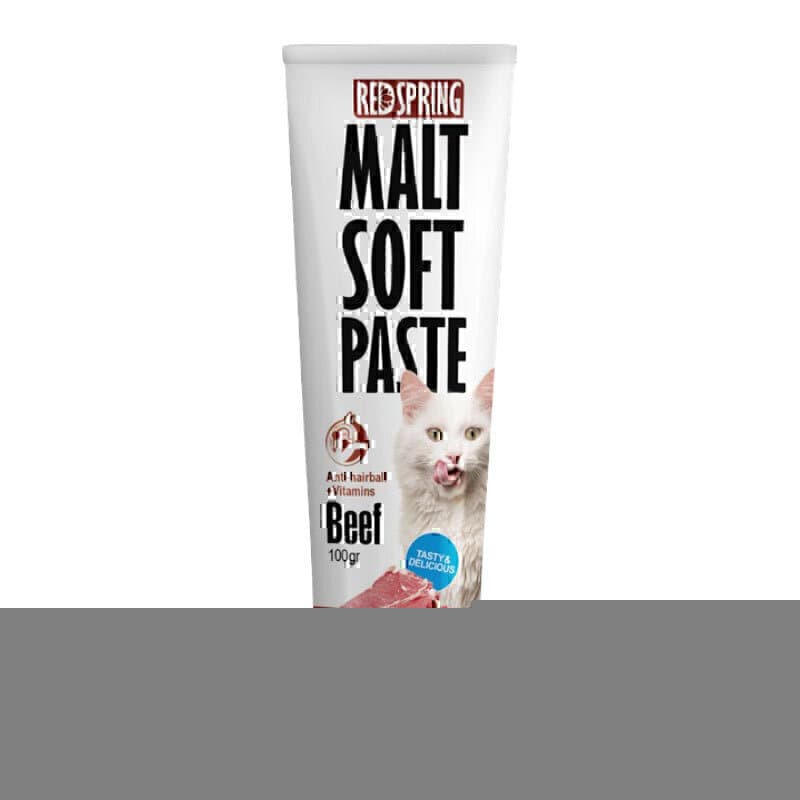 خمیر مالت گربه رداسپرینگ با طعم گوشت گوساله Redspring Malt Soft Paste Beef وزن 100 گرم