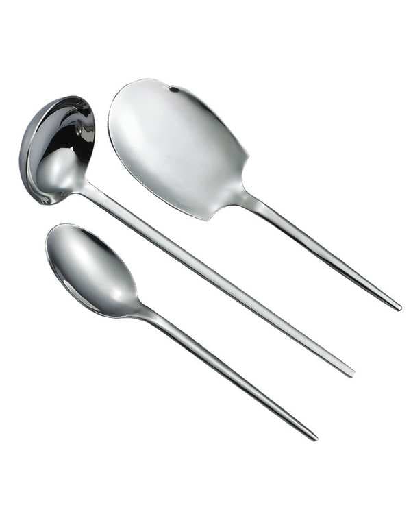 سرویس کفگیر و ملاقه 3 پارچه استیل جی فی نی GIFFINI مدل 168