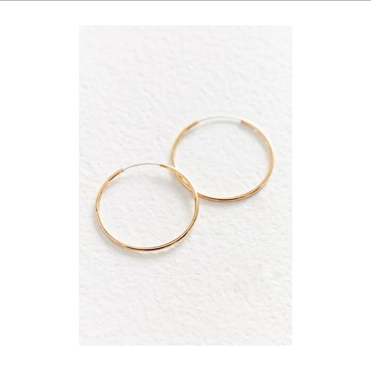 گوشواره طلا زنانه طرح حلقه ای کوچک قطر 1.2 سانتی متر قو طلایی کد E049655