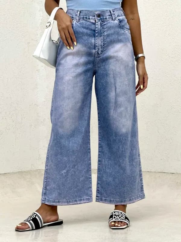 شلوار جین واید بگ