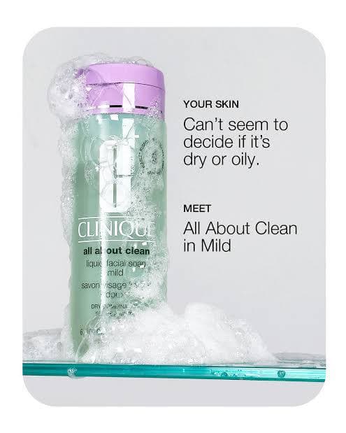 فیس واش پوست خشک all about clean کلینیک