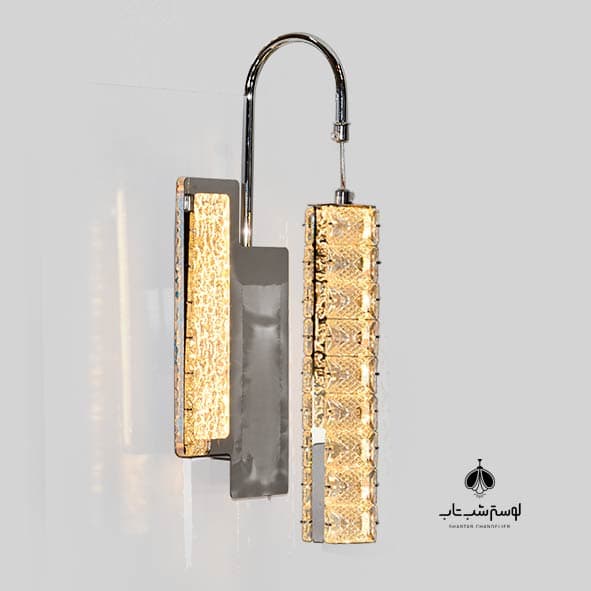 pnc دیوارکوب کریستالی 2623 کروم