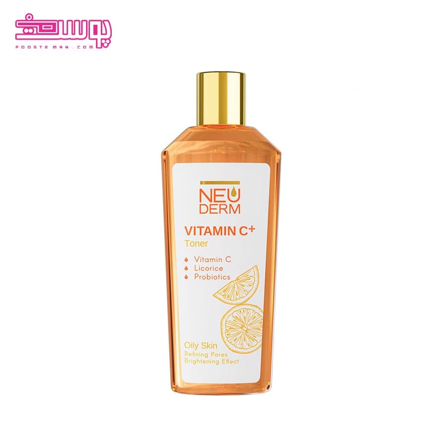 تونر ویتامین C نئودرم مناسب پوست چرب و مختلط حجم 200ml