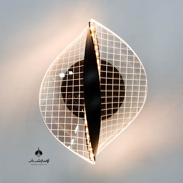 pnc دیوارکوب مدرن ال ای دی 8007 مشکی