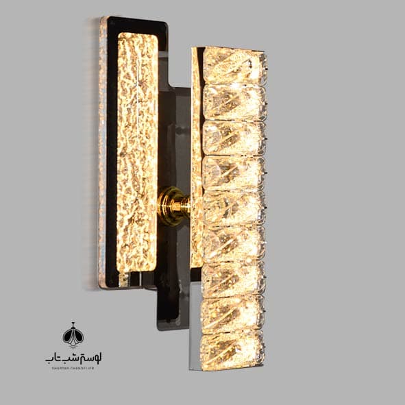 pnc دیوارکوب کریستالی 2511 کروم