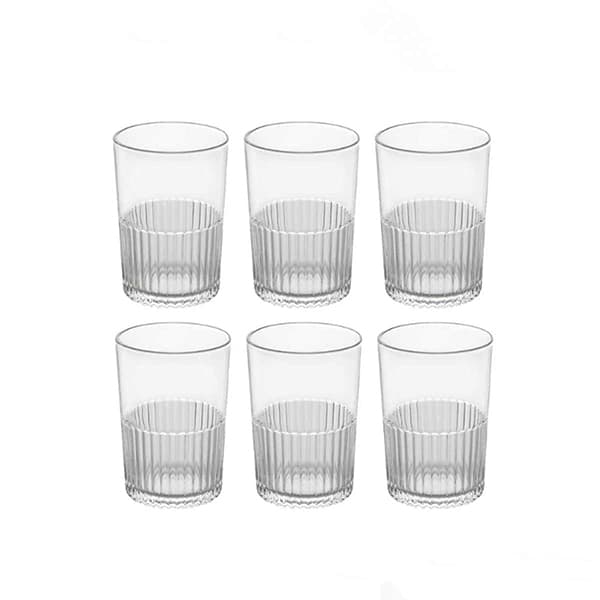 لیوان شیشه ای 6 عددی لیمون ( 350 میلی‌لیتر)