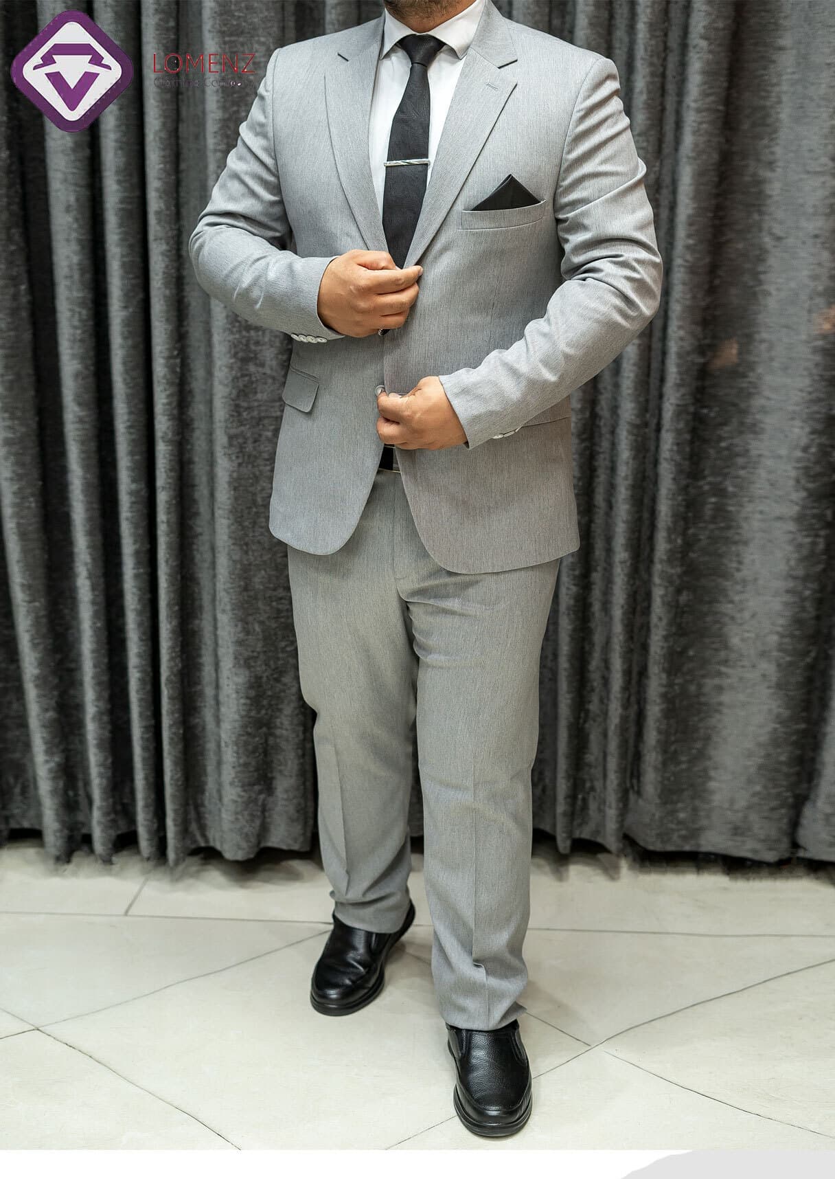 کت و شلوار راه راه کبریتی سیوان کد 04