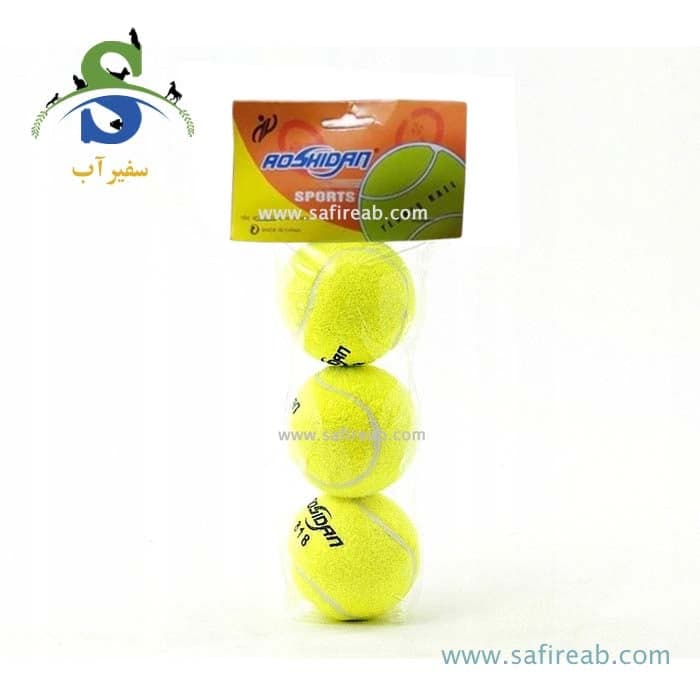 اسباب بازی سگ و گربه مدل توپ تنیس (۳ عددی)