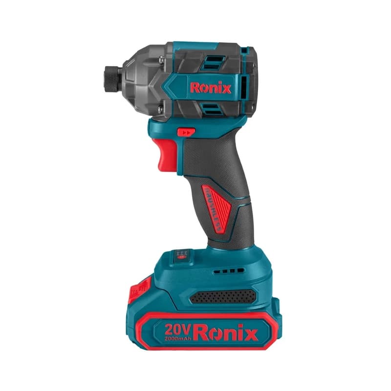 پیچ گوشتی شارژی براش لس 20 ولت 230 نیوتن متر رونیکس مدل 8671