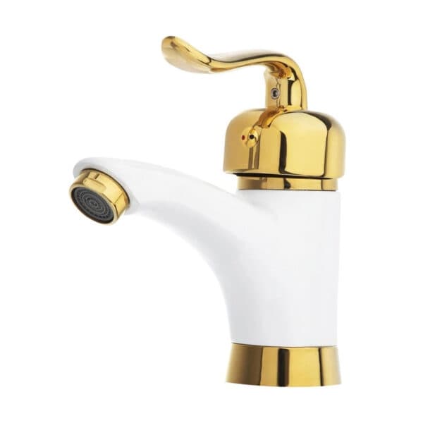 شیر روشویی تیدومکث مدل هلنا سفید طلایی