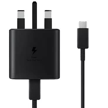 شارژر دیواری سامسونگ 45 وات مدل EP-TA845 سه شاخه اروپا به همراه کابل دوسر تایپ سی