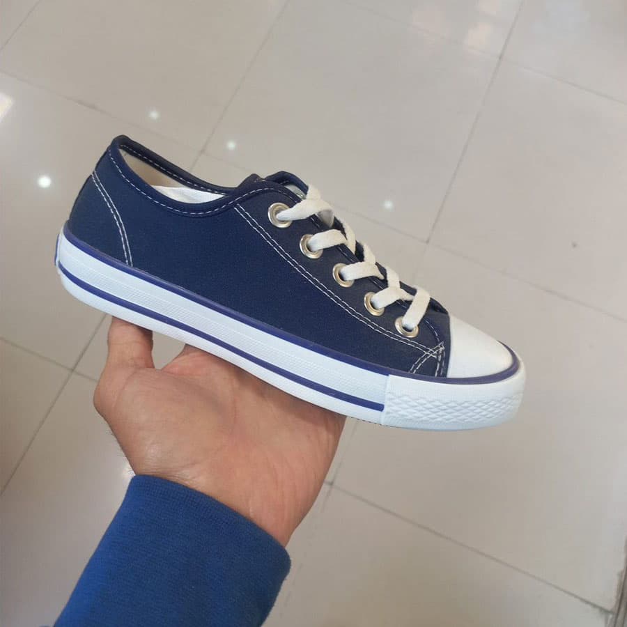 کفش دخترانه آل استار ساق کوتاه سرمه ای