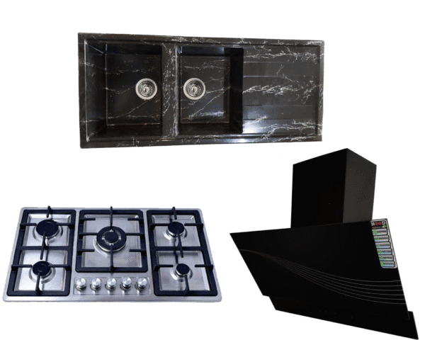 ست هود و گاز و سینک نوریس مدل آویژه