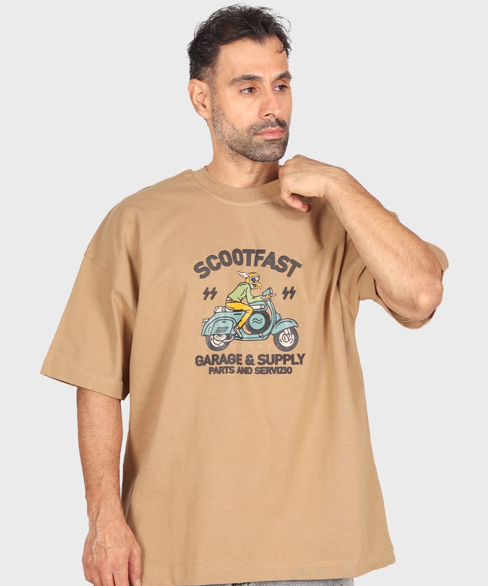 تیشرت لش طرحدار و باکسی 6218