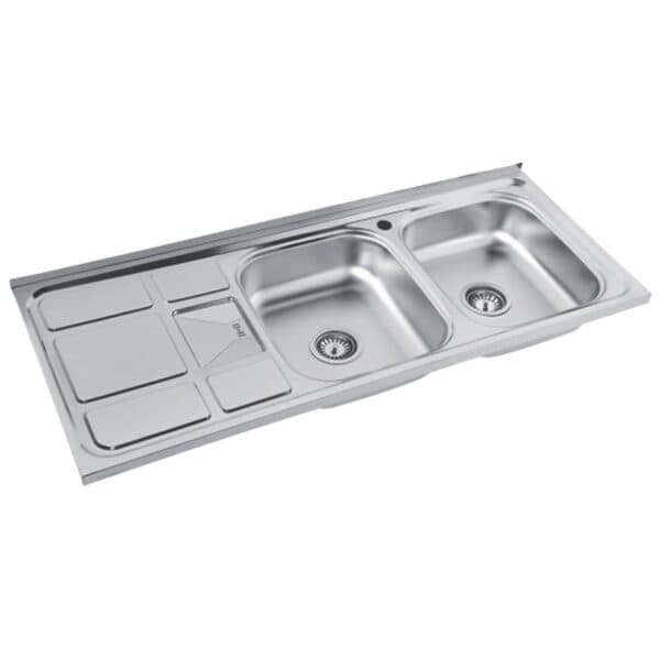 سینک روکار کد 13 نگین الماس سایز 120 عرض 50