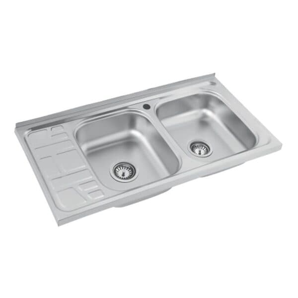 سینک روکار کد 9 نگین الماس سایز 100 عرض 50