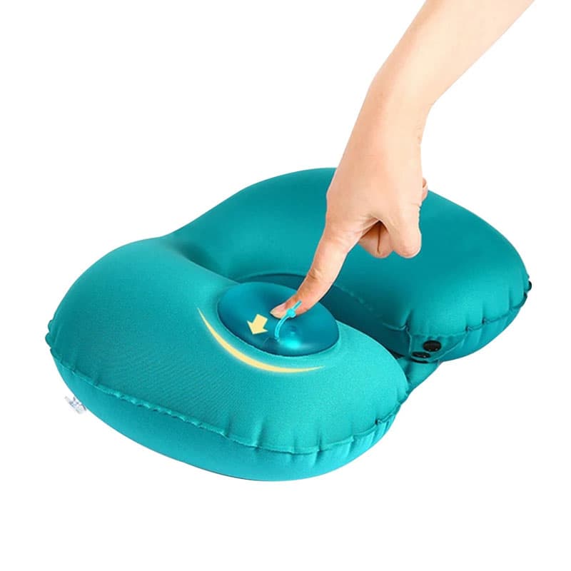 بالش گردنی بادی پمپ دار با روکش مخملی