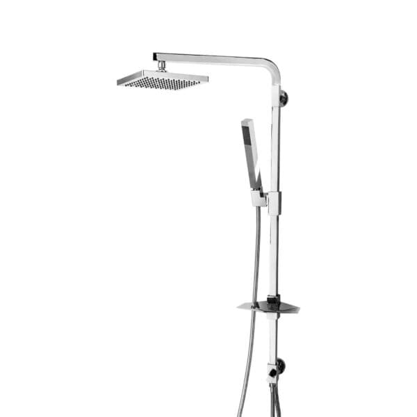 علم دوش قهرمان مدل فلت با شلنگ فلزی ایتالیایی