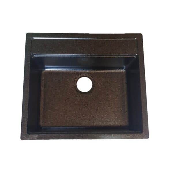 سینک گرانیتی توکار تیدومکث مدل مشکی اکلیلی(وانی کوچک)