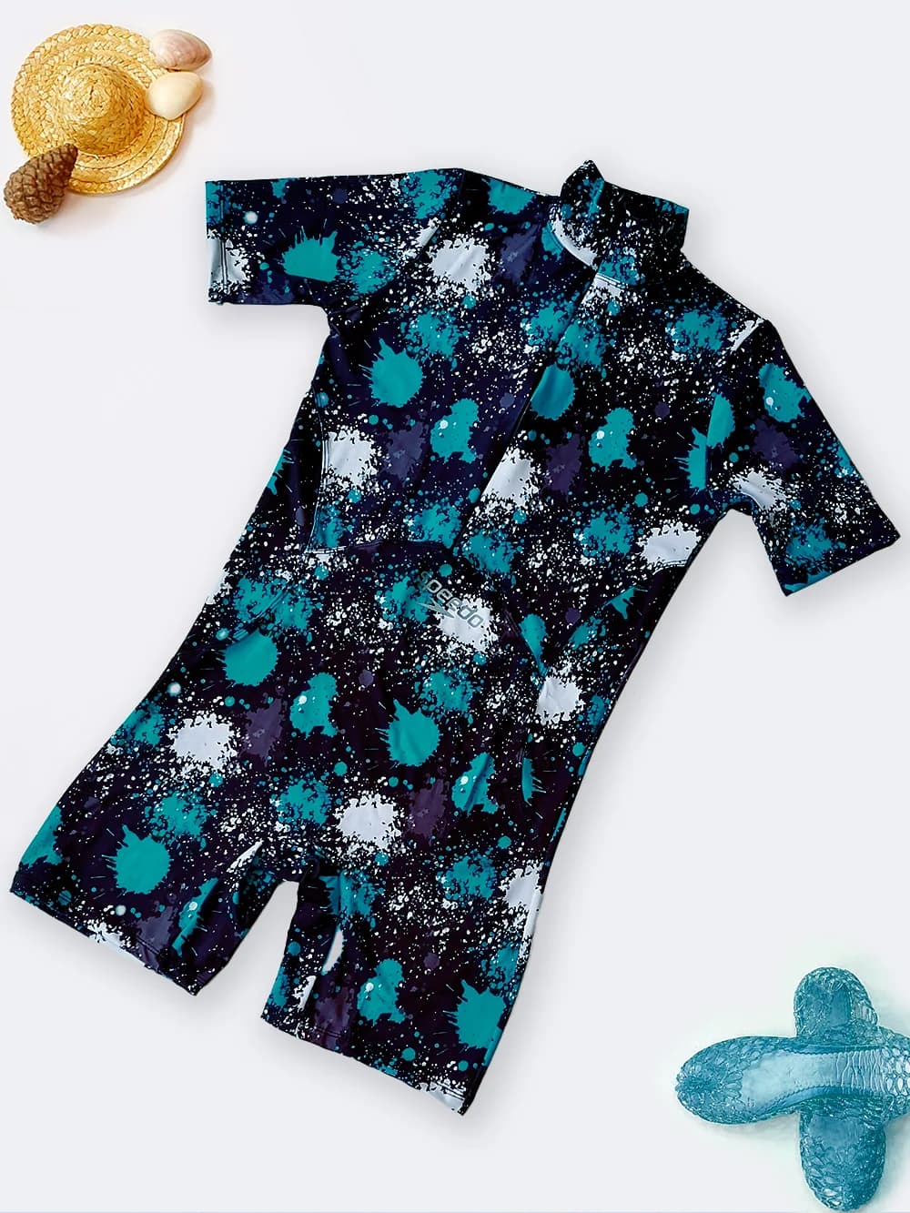 مایو زنانه نیمه پوشیده اسلامی پادار و آستین دار زنانه اسپیدو ( Speedo ) برای استخر