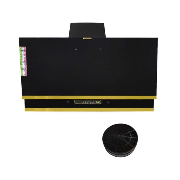 هود آشپزخانه مورب تیدومکث (Tidumax) مدل آتوسا طلایی سایز 90 و 80 و 60