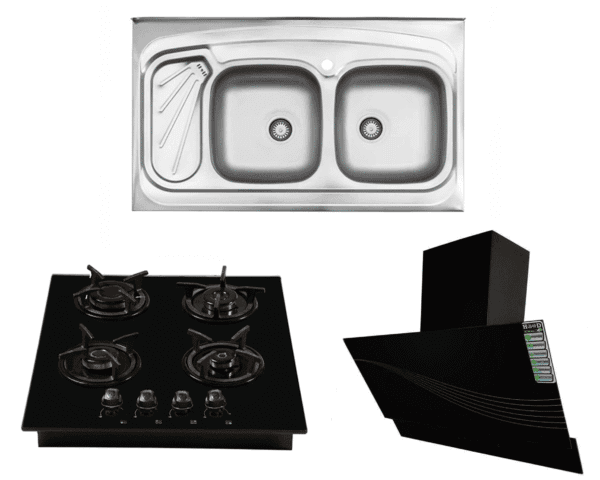 ست هود و گاز و سینک (سایز 60) نوریس مدل لوران