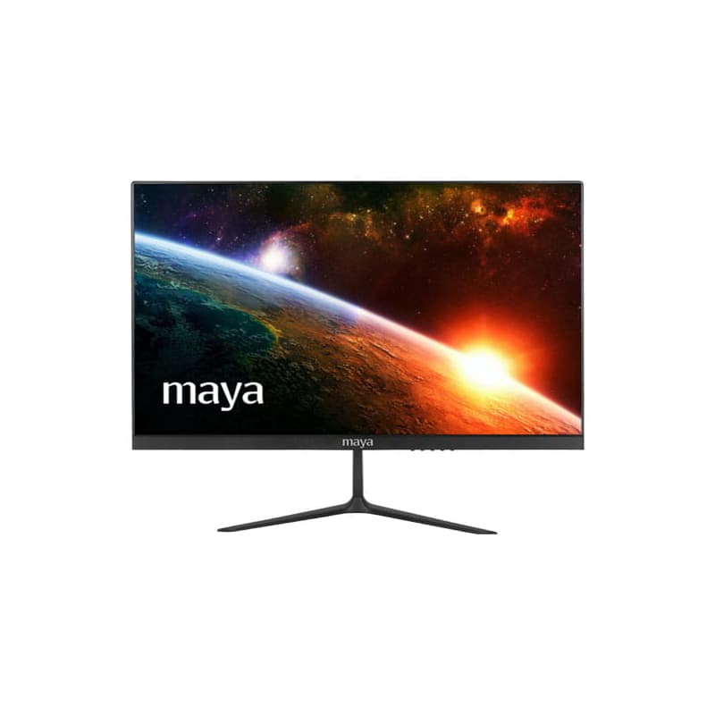 مانیتور MAYA MO24X-B (استوک-گرید B پلاس – سمت راست بدنه قسمت بالا ضریه خوردگی و شکستگی دارد – مقدار خیلی کم کثیفی زیر مانیتور)