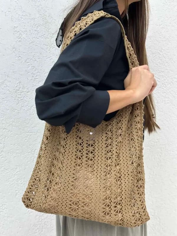 کیف قلاب بافی اپلیکه