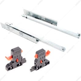 ریل اسلایدیا آرام‌بند صامت 25 سانتی‌متر سینگل