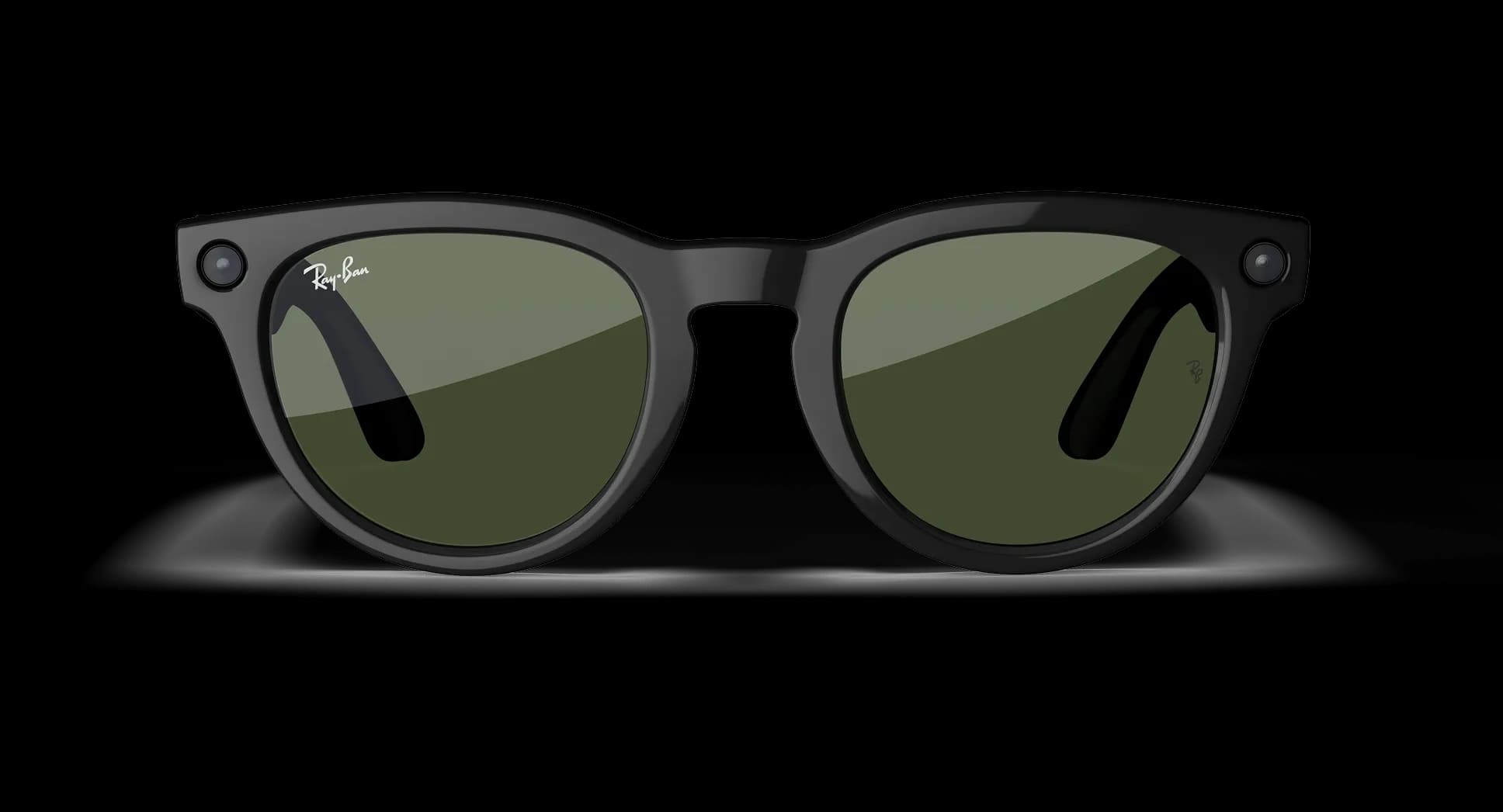 عینک هوشمند Ray‑Ban Meta Headliner – Shiny Black/G‑15 Green Size 50