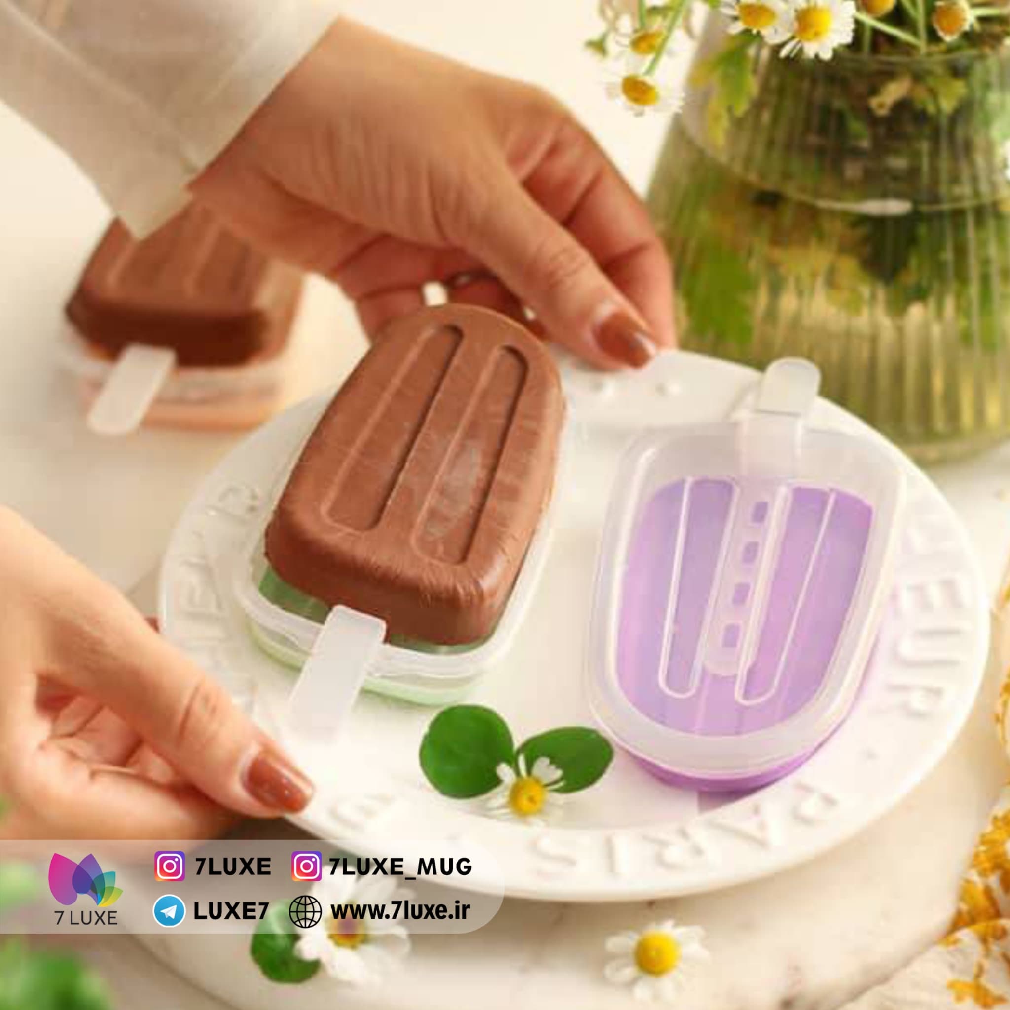 قالب بستنی سیلیکونی طرح بستنی کیم