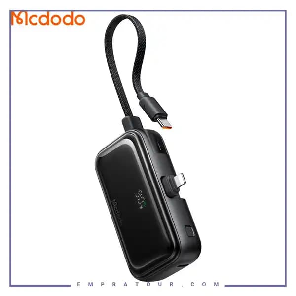 پاوربانک 22.5 وات 5000 با رابط لایتنینگ و کابل متصل Mcdodo Power Bank MC-780
