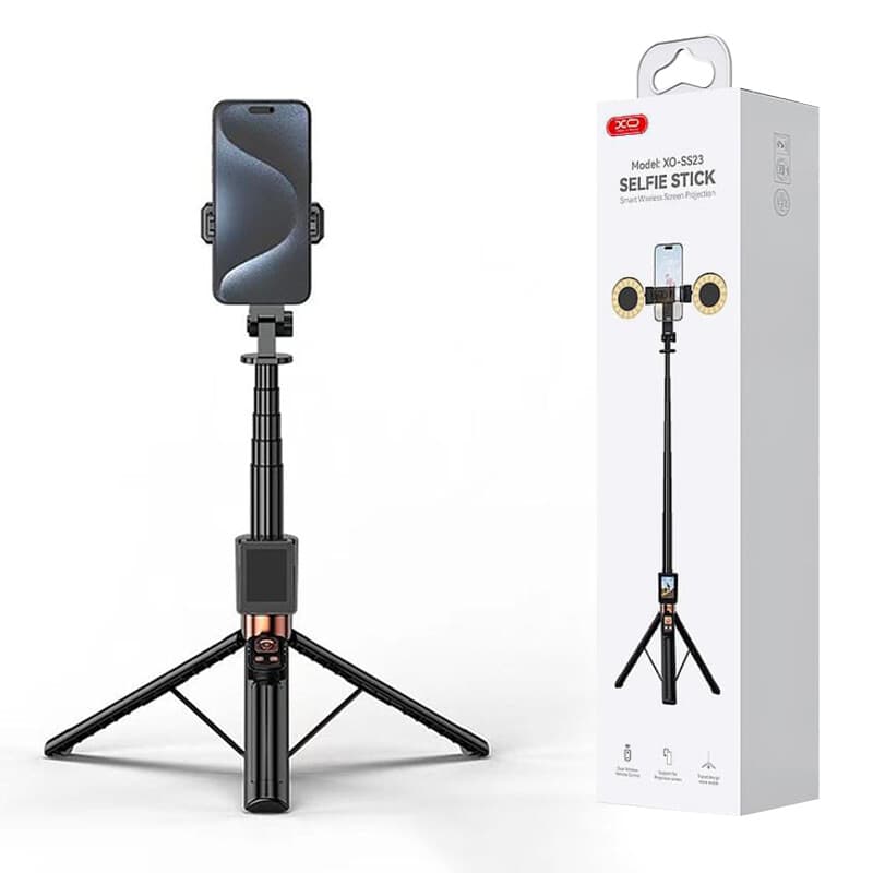 مونوپاد چراغ‌دار و پایه نگهدارنده گوشی موبایل ایکس‌او SS23