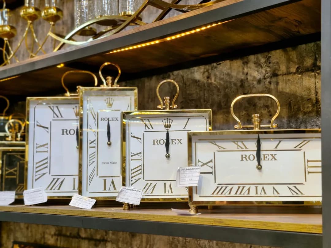 ساعت رو میزی استیل ساعت رومیزی دکوری