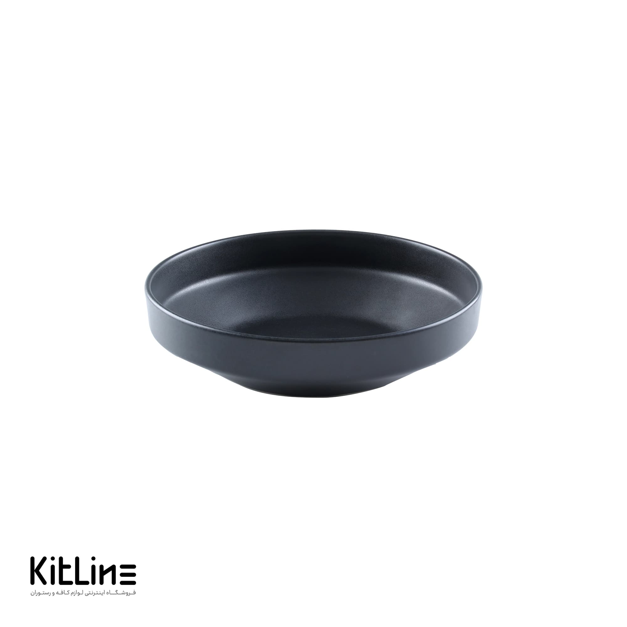 ظرف سالاد پرسلین ۲۳ سانتیمتری مشکی آرتیزان مدل کفا