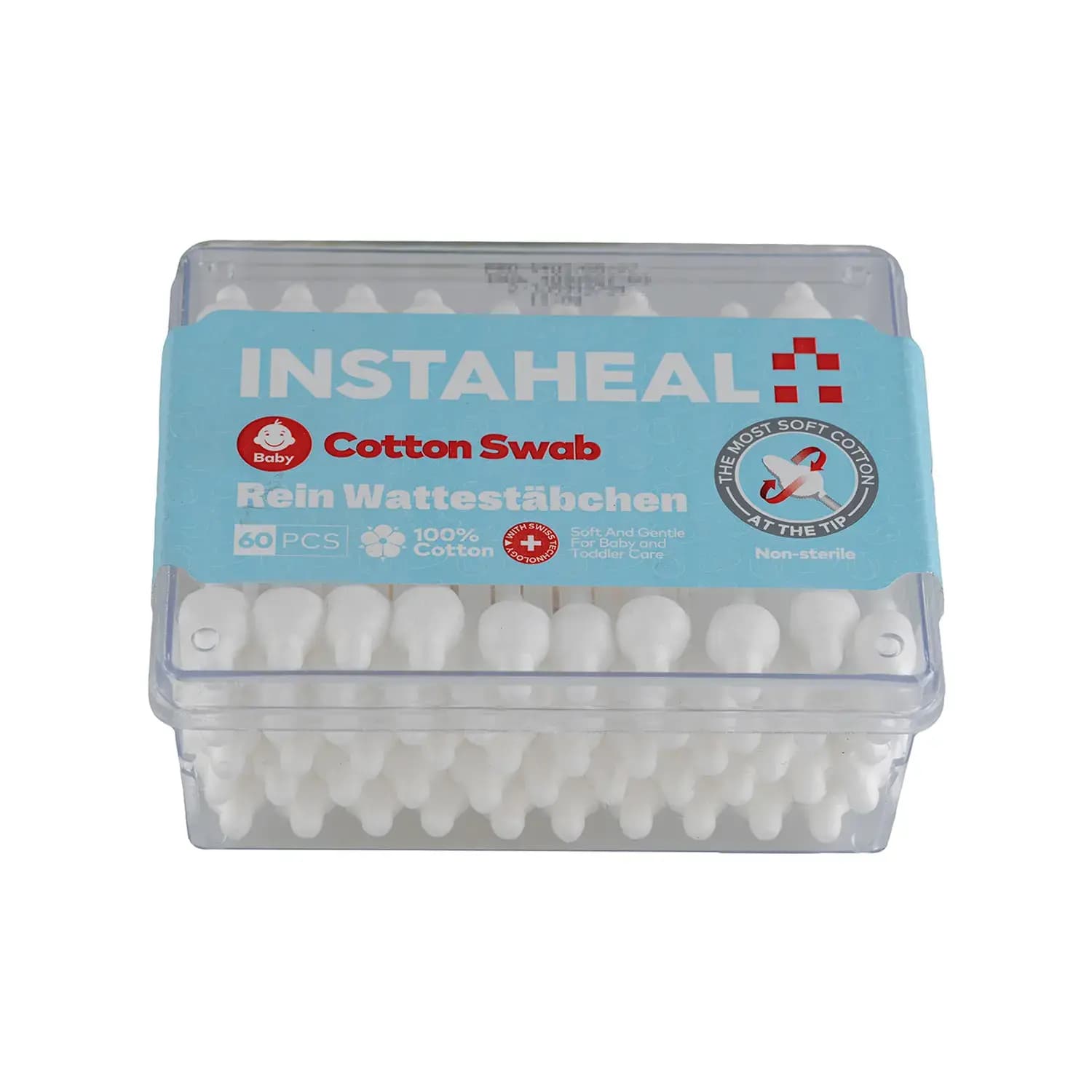 گوش پاک کن مکعبی اینستاهیل مناسب کودکان بسته 60 عددی