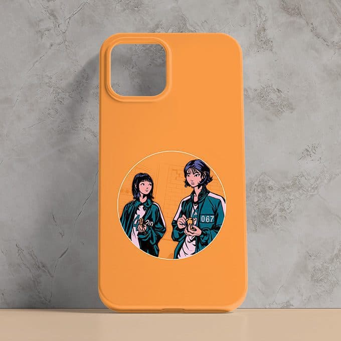 قاب گوشی موبایل با طرح سریال بازی مرکب (Squid Game) مناسب برای چاپ طرح دلخواه کد CAA560