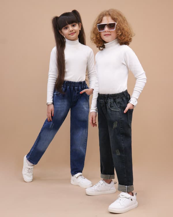 شلوار جین مام فیت