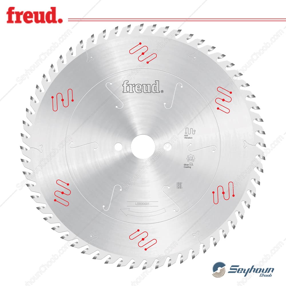 تیغ اره الماسه پانل بر قطر 30 سانتی متر 60 دندانه فرود مدل FREUD LSB30001x