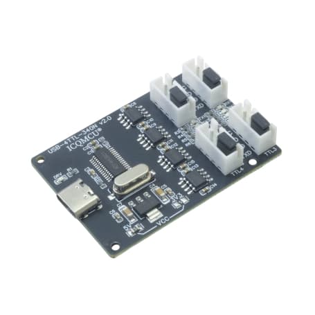 ماژول مبدل USB Type-C به TTL چهار کاناله با تراشه CH340N