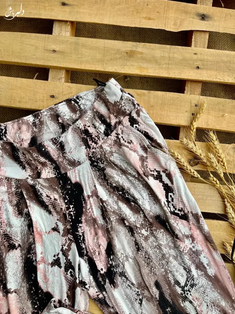 شلوار نخی آبرنگی